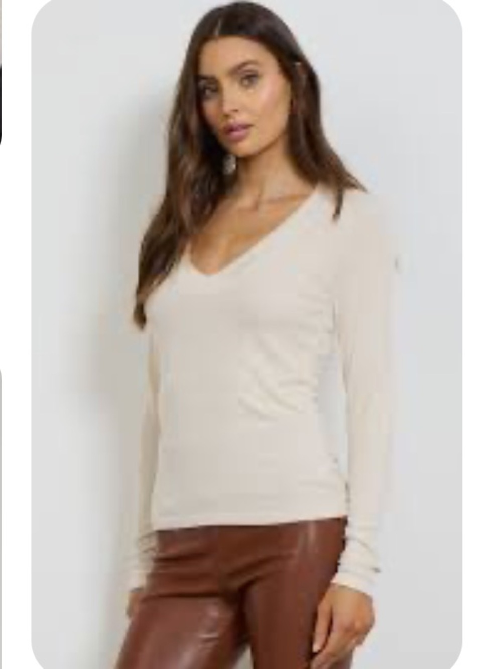 Ann Taylor Cashmere  V-Neck Sweater